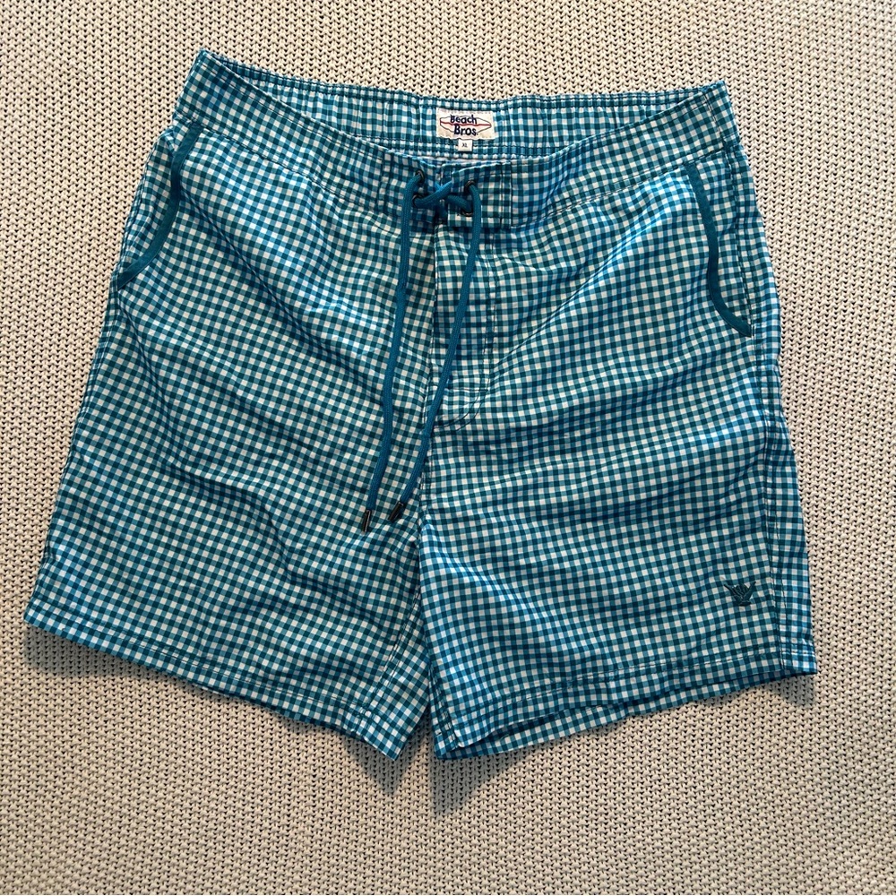 Vintage Y2K Retro Look Beach Bros Board Shorts Size XL With Measurements